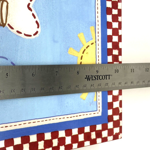 2012 Home Accent Children's Wood Pictures Train & Plane Wall Decoration Nursery - Picture 6 of 9